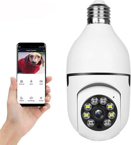 Cámara de Seguridad WiFi 360° E27 Full HD con Visión Nocturna y Control desde el Móvil