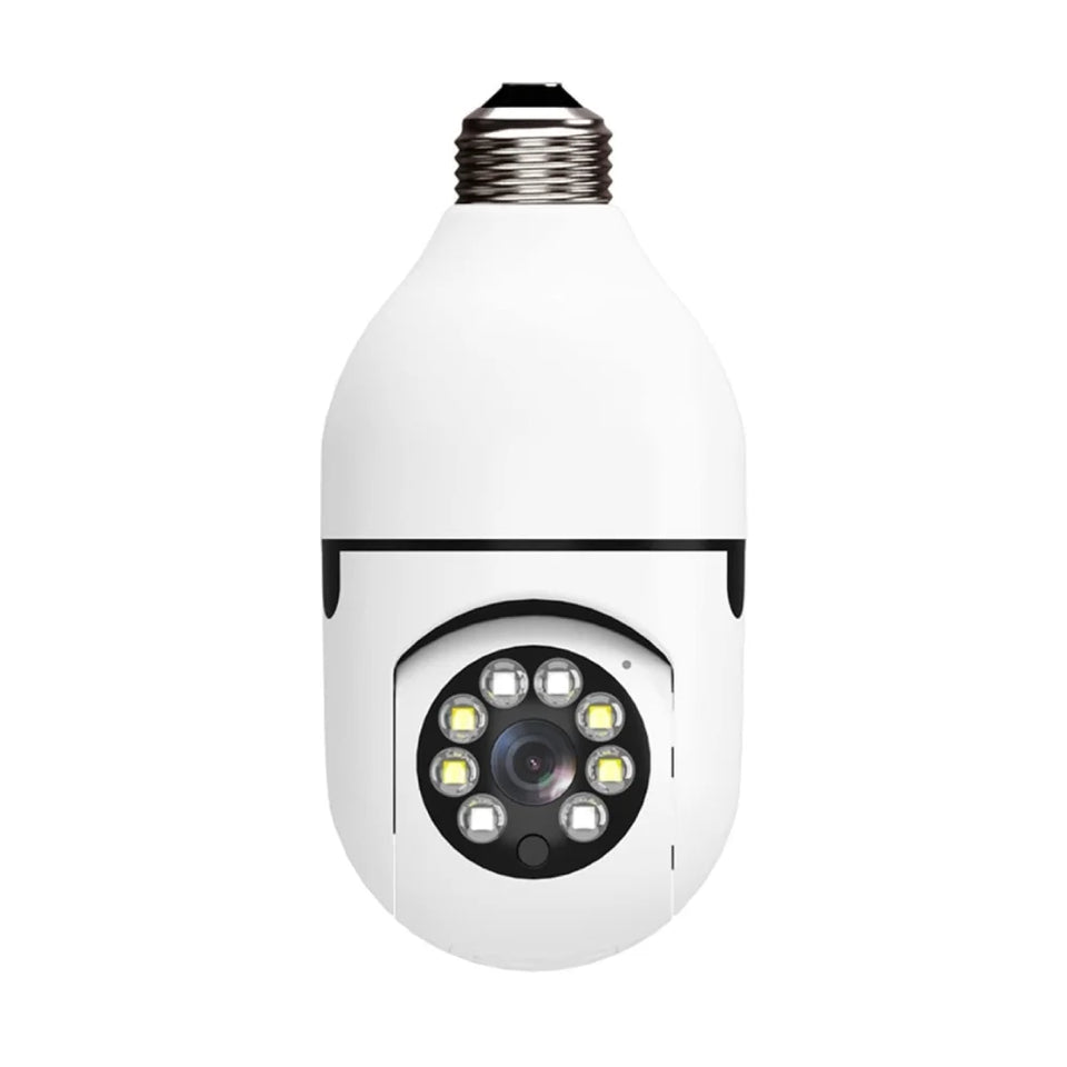 Cámara de Seguridad WiFi 360° E27 Full HD con Visión Nocturna y Control desde el Móvil
