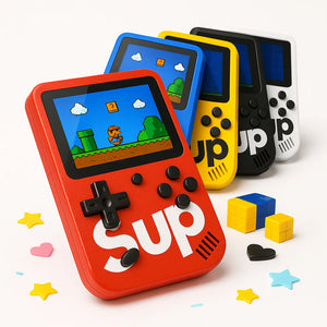 Consola Retro Portátil con 500 Juegos Clásicos y Pantalla a Color Recargable