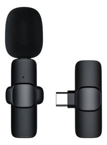 Micrófono de Solapa Inalámbrico para Móvil con Conexión Lightning y Audio Profesional
